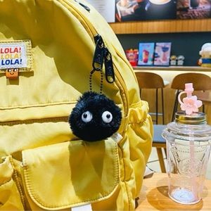 new! spirited away studio ghibli anime dust bunny keychain bag charm